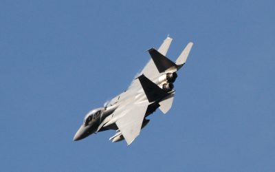F-15E 'Eagle' Banking hard left